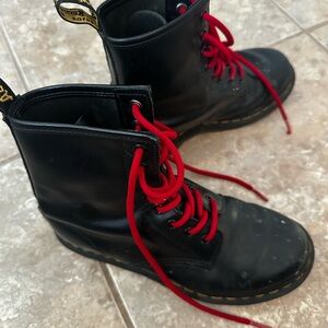 Dr.Martens size 6 boots with Red Laces